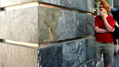 Slate outdoor patio table for elegant outdoor living