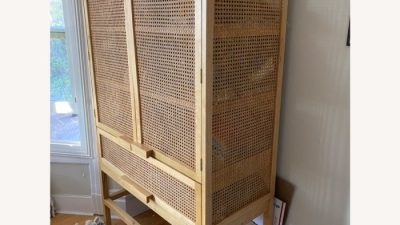 Urban Outfitters Marte Storage Cabinet A Review of Rattan and Boho Style