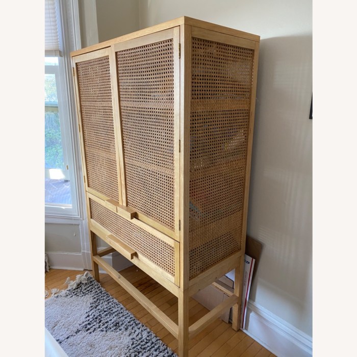Urban Outfitters Marte Storage Cabinet A Review of Rattan and Boho Style