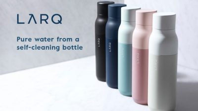 Larq Bottle PureVis Testing the UV-C Self-Cleaning Water Technology