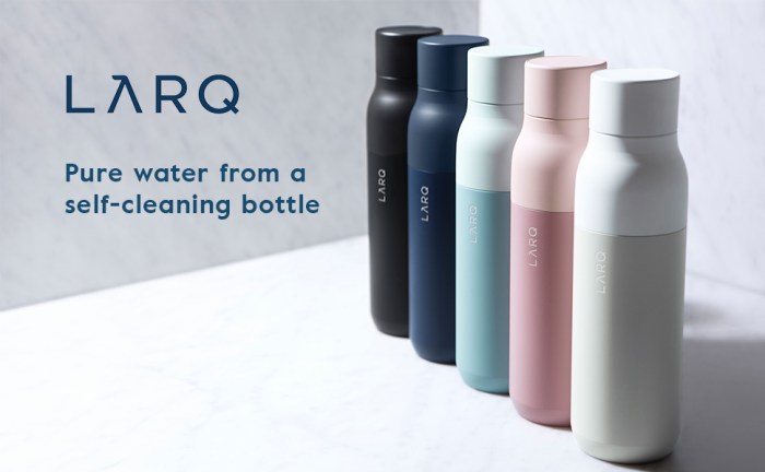 Larq Bottle PureVis Testing the UV-C Self-Cleaning Water Technology