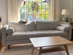 Article Sven Velvet Sofa Testing the Durability of Luxury Mid-Century Seating