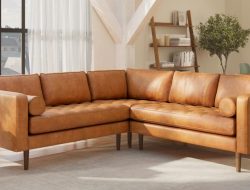 Poly & Bark Napa Leather Sofa Reviewing Full-Grain Italian Leather Quality