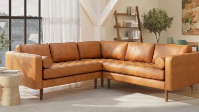 Poly & Bark Napa Leather Sofa Reviewing Full-Grain Italian Leather Quality