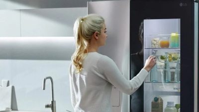 LG Instaview Door-in-Door Refrigerator Knock Twice for Tech