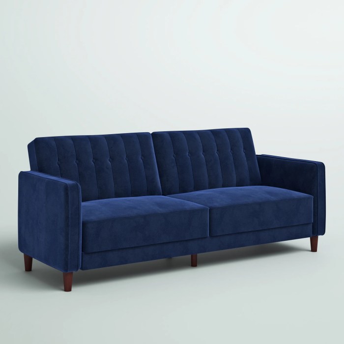 Wayfair Mercury Row Perdue Velvet Square Arm Convertible Sofa Review
