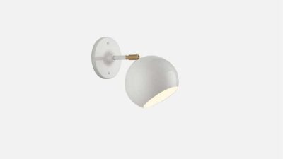Schoolhouse Electric Isaac Sconce Testing the Industrial Brass Lighting Vibe