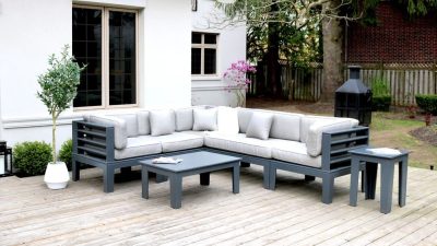 Contemporary plastic outdoor furniture for modern living