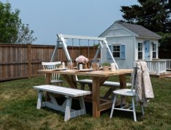 Outdoor dining table farmhouse elegance for every home