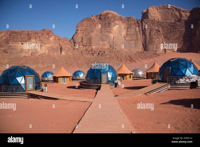 Aerial View of the Memories Aicha Luxury Camp, Wadi Rum, Jordan · Free ... Desert Glamping Experience - Wadi Rum Jordan - Memories Aicha