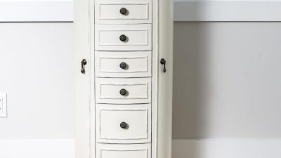 Jewelry Armoire – Standing Mirror – Hives & Honey Collection