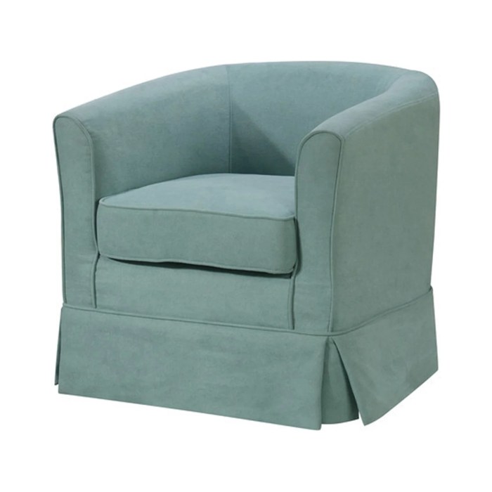 Swivel Barrel Chair – Boucle Fabric – Maiden Home