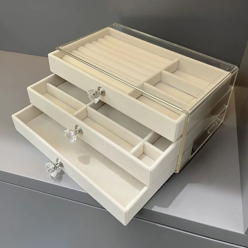 Jewelry Organizer Box – Velvet Lined – Stackers for Elegance