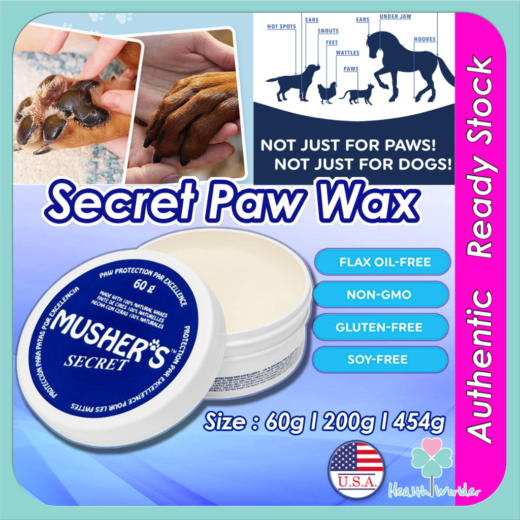 Musher's Secret Dog Paw Protection Balm, Moisturizer for Dry, Cracking ... Paw Balm - Skin Protection - Musher's Secret